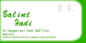 balint hadi business card